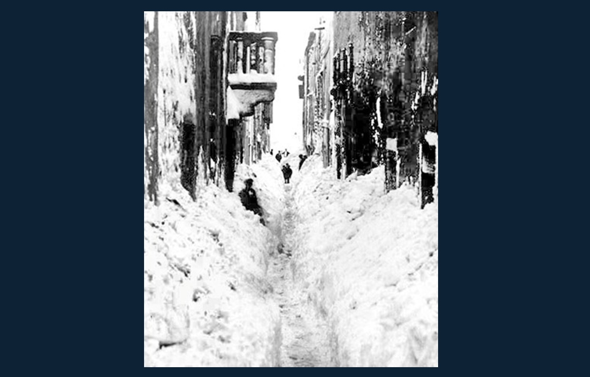 Zima na Pagu 1929 godine